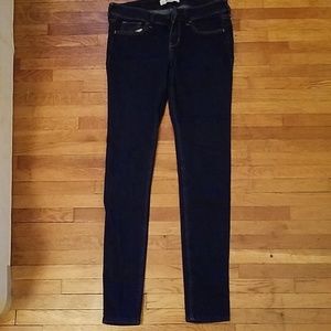Hollister Dark was Skinny jean. 3R 26"W 31"L
